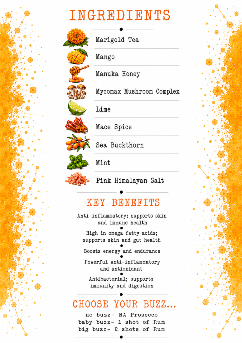 Golden Hour ingredients, benefits, and buzz poster